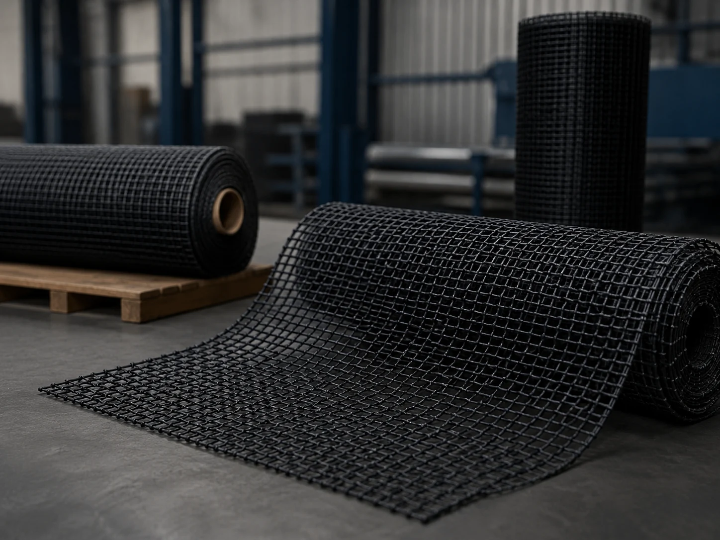 werkruimte zwart polypropylene mesh