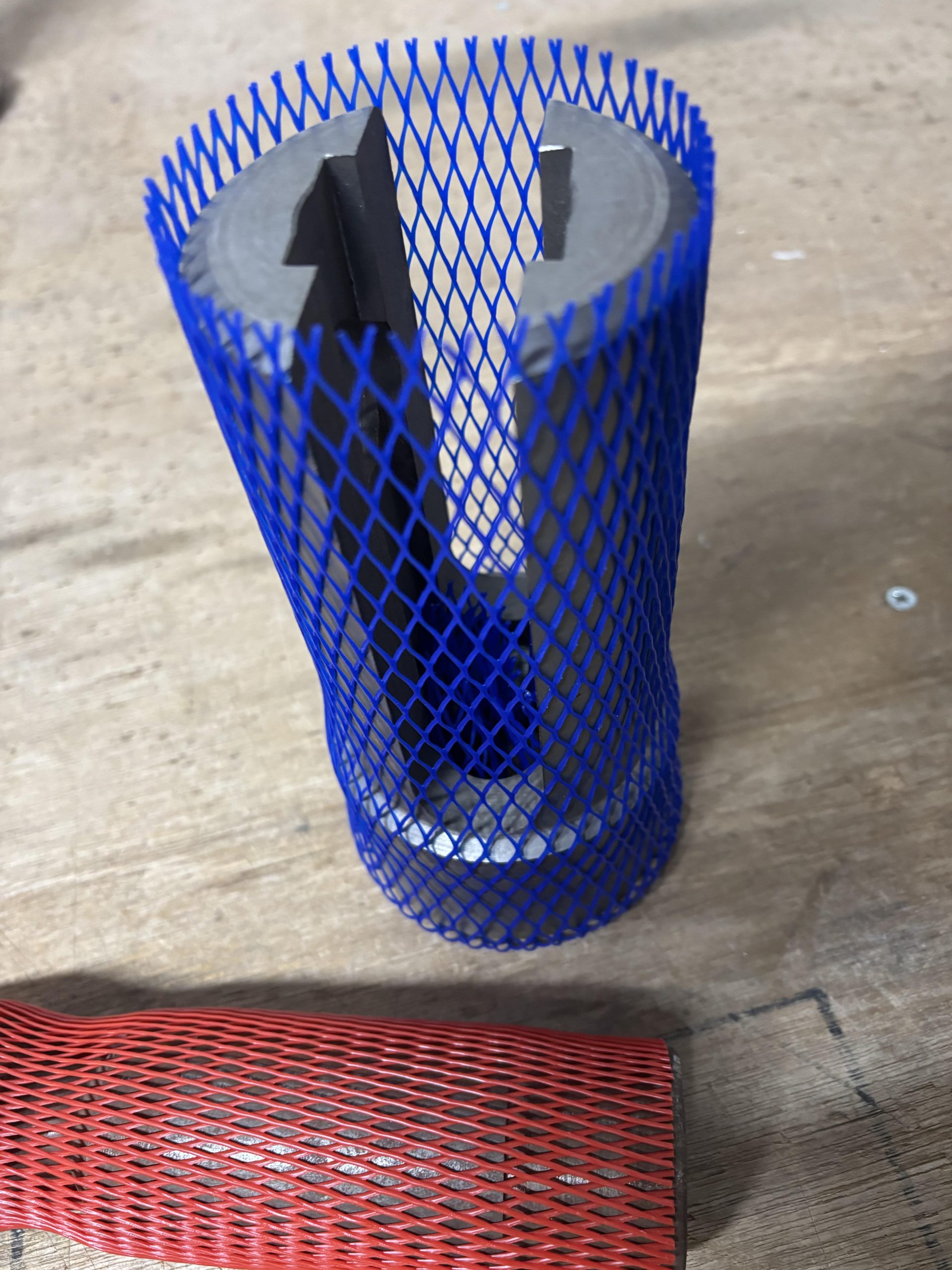 Buisnet van voren gepresenteerd