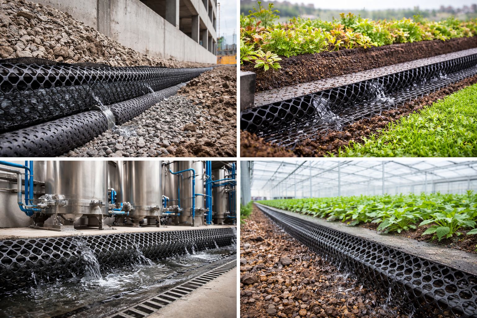 drainage net collage