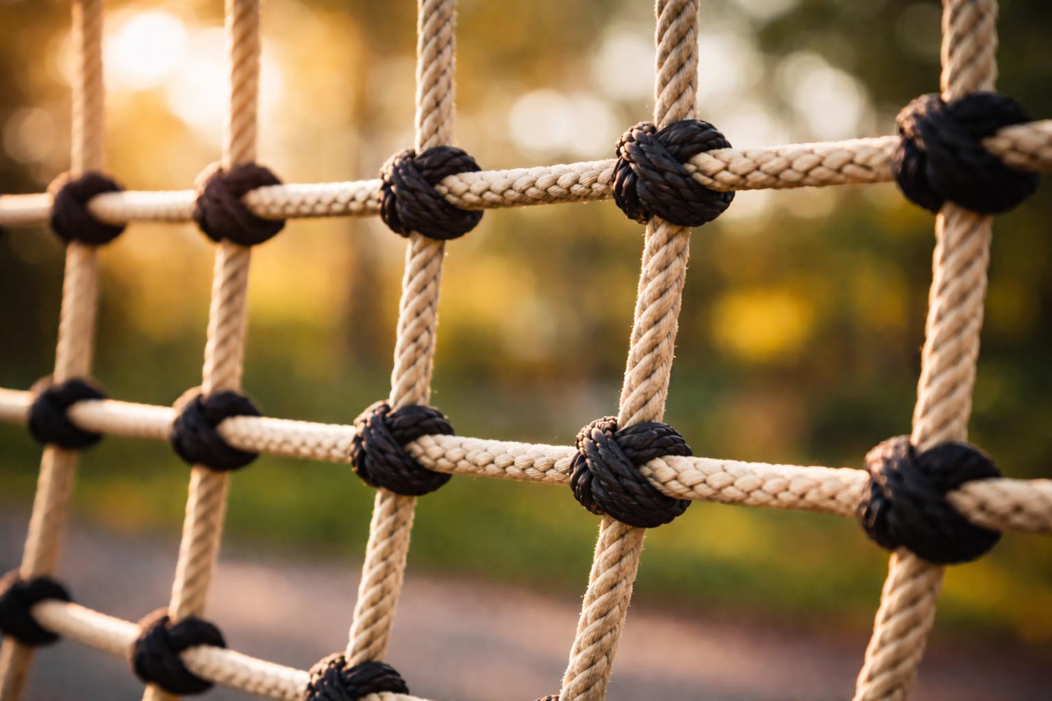 geknoopt net van netco toegepast