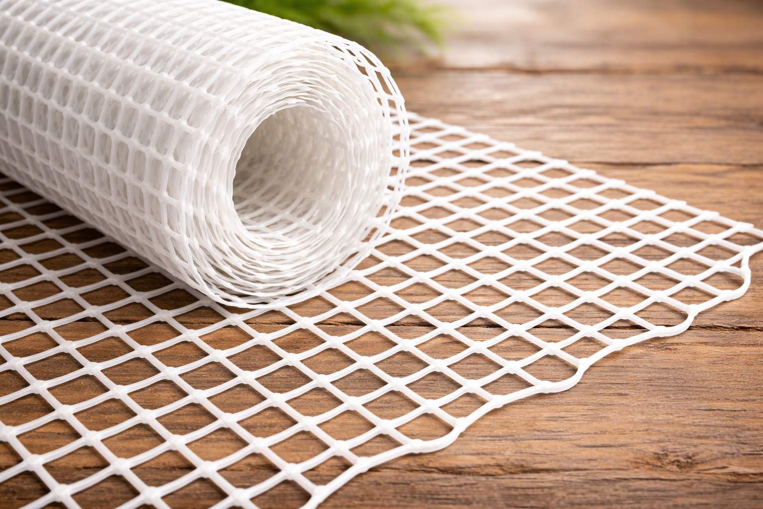 Kunststof netten op vloer